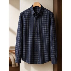 Amazon Essentials Blue Plaid Men's Shirt XXL